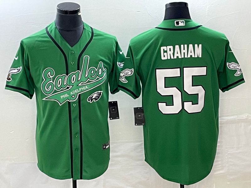 Men Philadelphia Eagles #55 Graham Green Co Branding Game NFL Jersey style 2->philadelphia eagles->NFL Jersey